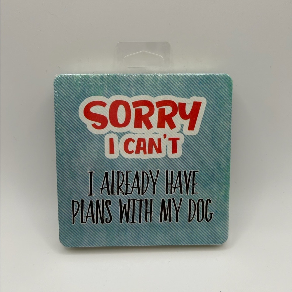 Sorry I can’t. I already have plans with my dog (pack includes 6 paper coasters)